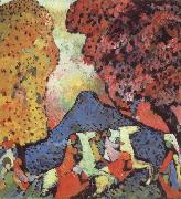 Wassily Kandinsky Kek hegy France oil painting artist
